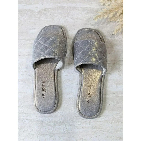 NIB J/Slides Yoel Women's Bronze Metallic Suede Sandals Size 6 M (MSRP $128) - Picture 4 of 6